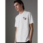 Burberry Burberry Triple Archive Logo Cotton Piqu Polo Shirt, Size: Xxxl, White