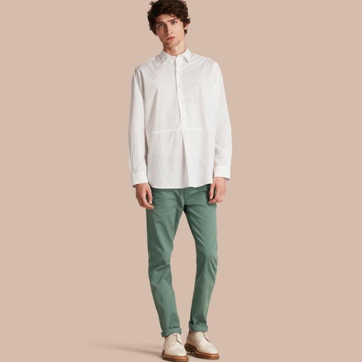 Burberry Burberry Slim Fit Japanese Stretch Denim Jeans, Size: 30r, Green