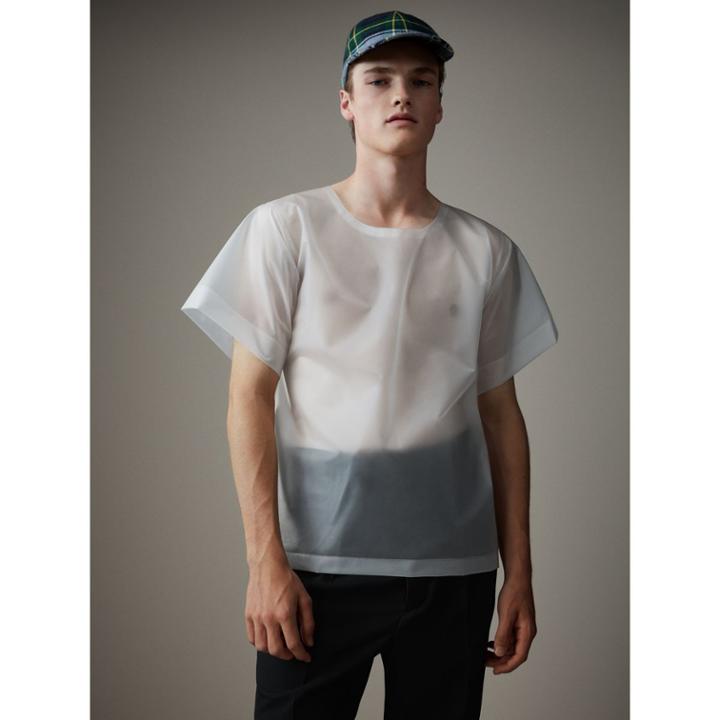 Burberry Burberry Soft-touch Plastic T-shirt, Size: M, White