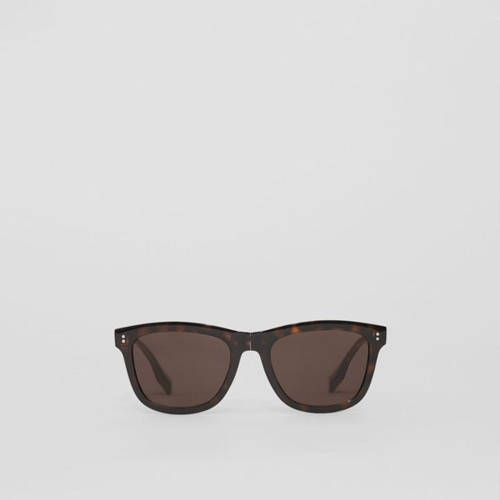 Burberry Burberry Logo Detail Square Frame Foldable Sunglasses