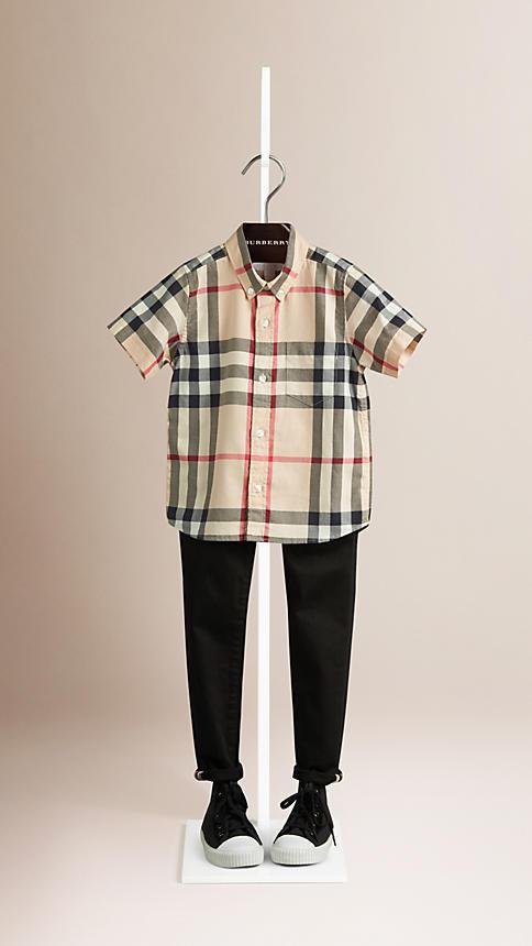 Burberry Check Cotton Twill Shirt