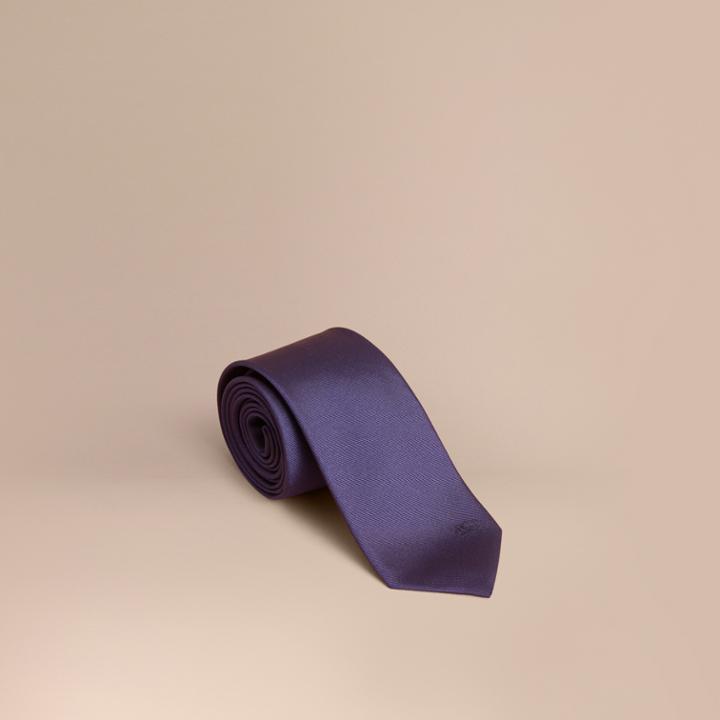 Burberry Burberry Slim Cut Silk Twill Tie, Blue