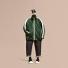 Burberry Burberry High-shine Technical Track Jacket, Size: 10y, Green
