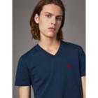 Burberry Burberry Cotton V-neck T-shirt, Size: Xs, Blue