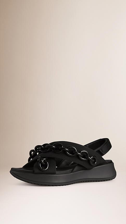 Burberry Prorsum Chain-embellished Sport Sandals