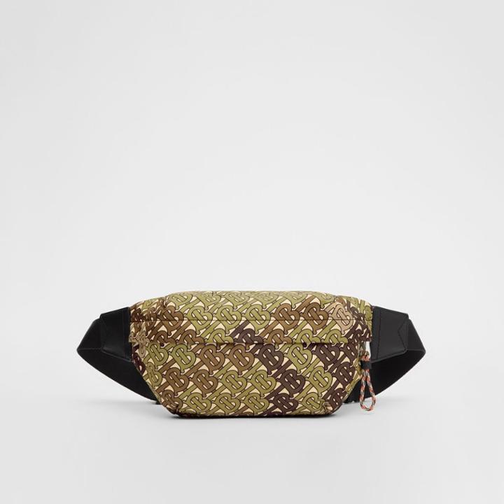 Burberry Burberry Medium Monogram Print Bum Bag, Green