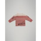 Burberry Burberry Sw1 Print Striped Cotton Top, Size: 8y