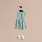 Burberry Burberry Cap-sleeve Check Lace Dress, Size: 12y, Blue