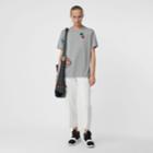Burberry Burberry Embellished Cotton Jersey T-shirt, Grey