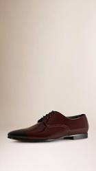 Burberry Painted Patent Leather Derby Shoes