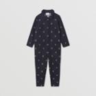Burberry Burberry Childrens Star And Monogram Motif Japanese Denim Jumpsuit, Size: 10y