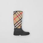 Burberry Burberry Bio-based Sole House Check Panel Rain Boots, Size: 35