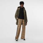 Burberry Burberry Vintage Check Cotton Drawcord Trousers, Size: 06, Yellow