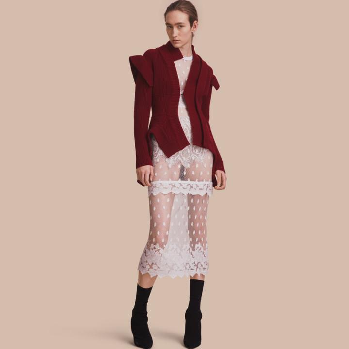 Burberry Burberry Knitted Wool Cashmere Military-inspired Jacket