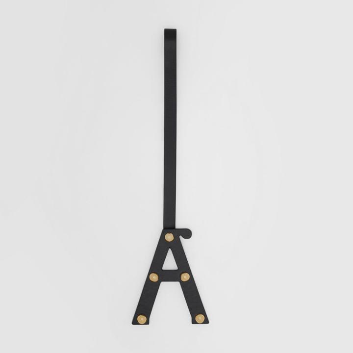 Burberry Burberry 'a' Studded Leather Alphabet Charm, Yellow