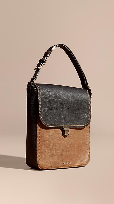 Burberry The Medium Satchel In Textured Leather