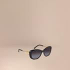Burberry Burberry Gabardine Lace Collection Square Frame Sunglasses, Black