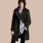 Burberry Burberry Cashmere Trench Coat, Size: 40sf, Green