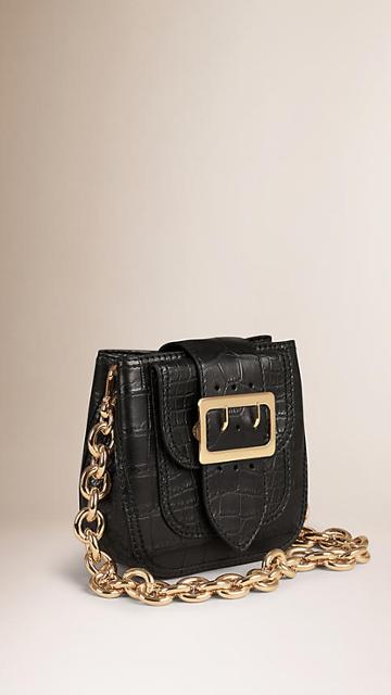 Burberry The Belt Bag -square In Alligator Limited Edition