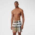 Burberry Burberry Check Swim Shorts, Beige