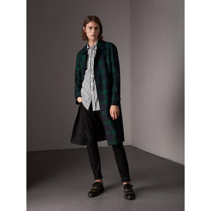 Burberry Burberry Stripe And Spot Print Cotton Shirt