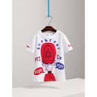 Burberry Burberry London Icons Print Cotton T-shirt, Size: 10y, White