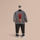 Burberry Burberry Rocket Intarsia Cashmere Sweater, Size: 12m, Grey