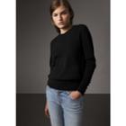 Burberry Burberry Cable-knit Yoke Cashmere Sweater, Black