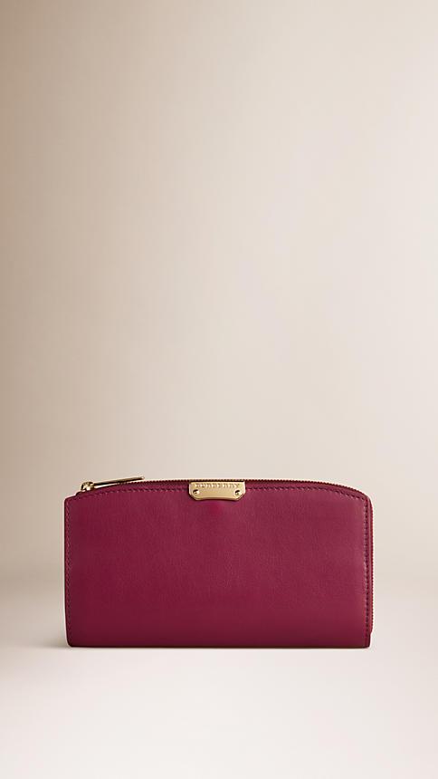 Burberry Smooth Leather Continental Wallet