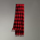 Burberry Burberry Oversized Gingham Cashmere Wool Scarf