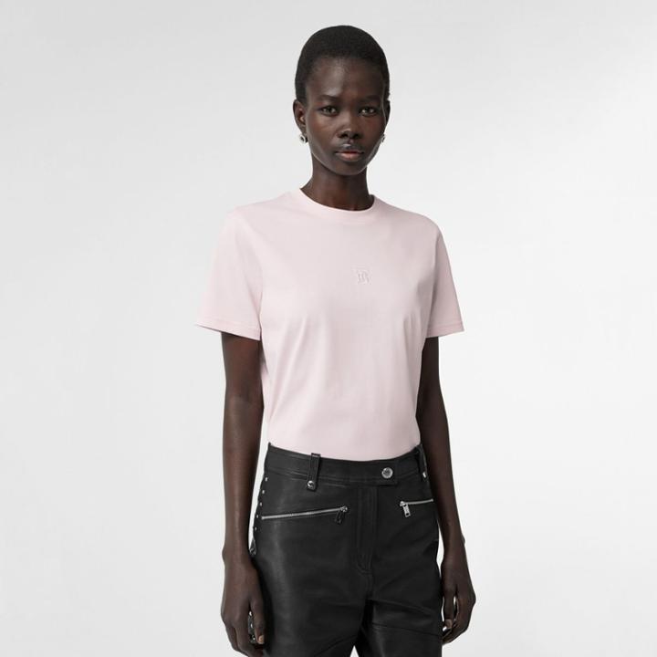 Burberry Burberry Monogram Motif Cotton T-shirt, Pink