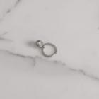 Burberry Burberry Crystal Charm Palladium-plated Ring