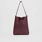 Burberry Burberry Large Leather Basket Bag, Red