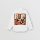 Burberry Burberry Childrens Logo And Archive Scarf Print Stretch Cotton Shirt, Size: 4y, White