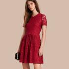 Burberry Fit-and-flare Dropped-waist Lace Dress