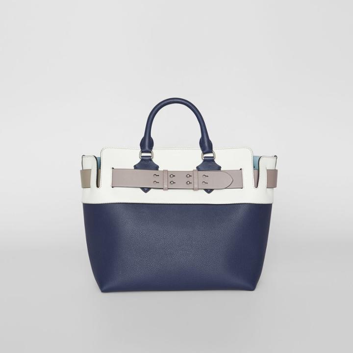 Burberry Burberry The Medium Tri-tone Leather Belt Bag, Blue