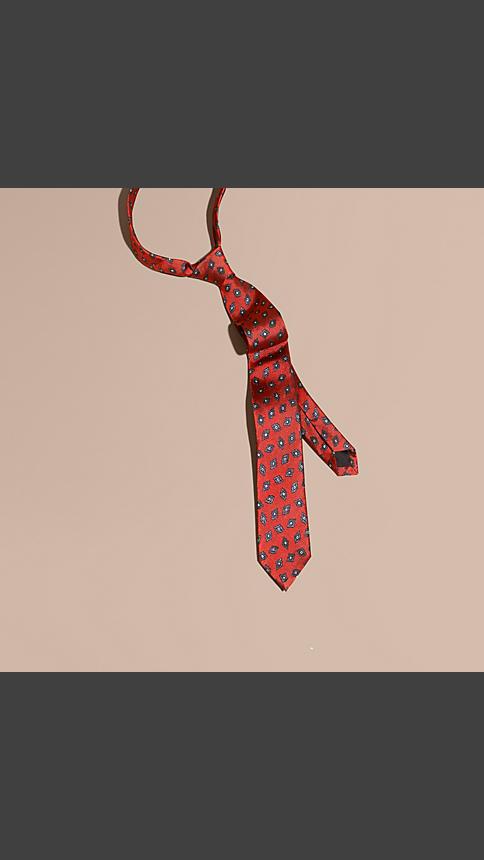 Burberry Modern Cut Geometric Print Silk Twill Tie