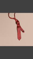 Burberry Modern Cut Geometric Print Silk Twill Tie