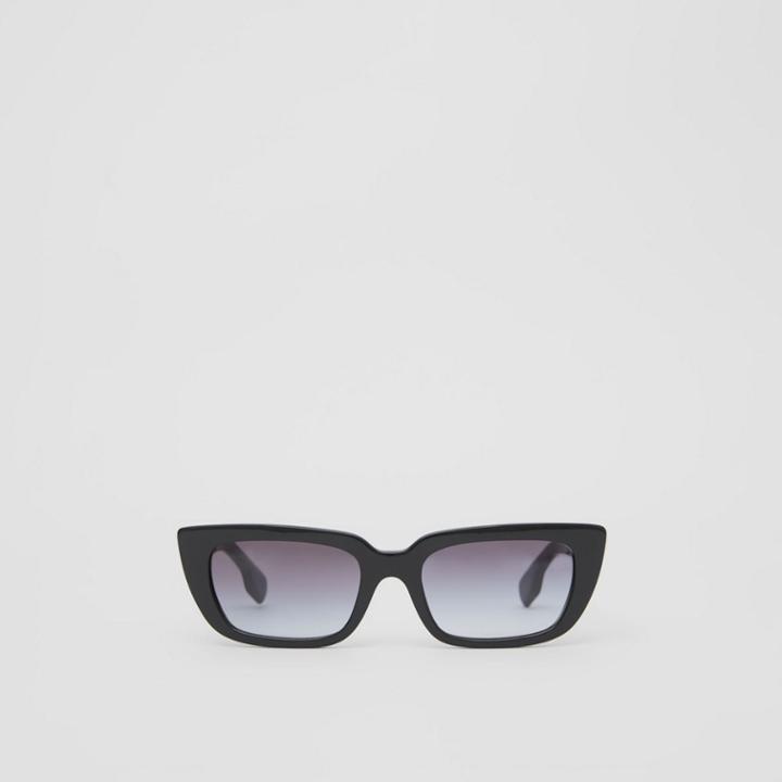 Burberry Burberry Bio-acetate Rectangular Frame Sunglasses, Black