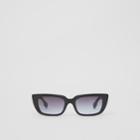 Burberry Burberry Bio-acetate Rectangular Frame Sunglasses, Black