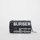Burberry Burberry Small Horseferry Print Quilted Check Lola Bag, Black