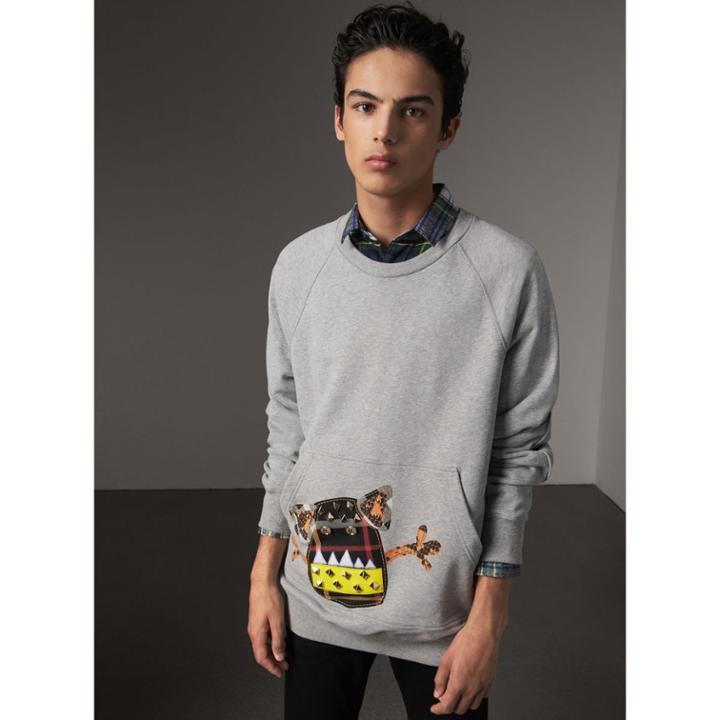 Burberry Burberry Creature Motif Jersey Sweatshirt, Size: Xl