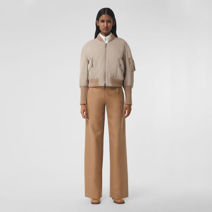 Burberry Burberry Cotton Twill Sailor Trousers, Size: 06