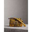 Burberry Burberry The Buckle Crossbody Bag In Trompe L'oeil Leather, Yellow