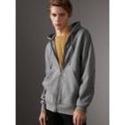 Burberry Burberry Cotton Jersey Zip-front Hooded Top, Size: Xl