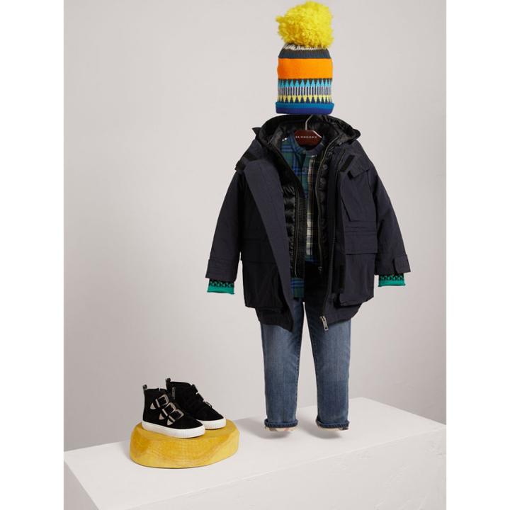 Burberry Burberry Parka With Detachable Down-filled Hooded Warmer, Size: 14y, Pink