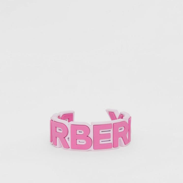 Burberry Burberry Two-tone Rubberised Logo Cuff