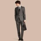 Burberry Burberry Modern Fit Wool Silk Half-canvas Suit, Size: 54s, Grey