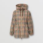 Burberry Burberry Vintage Check Recycled Polyester Hooded Jacket, Size: 04