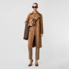 Burberry Burberry Cashmere Trench Coat, Size: 06, Brown